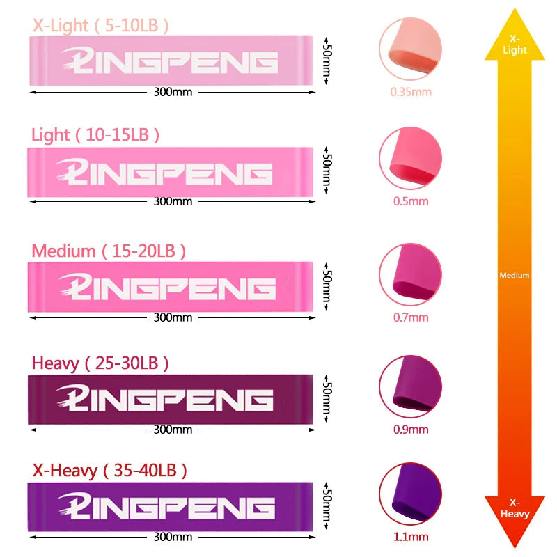Banda de resistência conjunto para homem e mulher