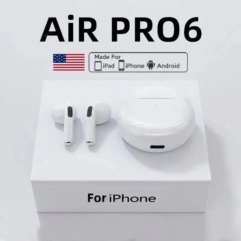 Air Pro 6 TWS Fones De Ouvido Sem Fio Bluetooth